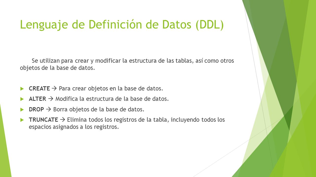 Lenguaje de manipulación de datos SQL (DML)